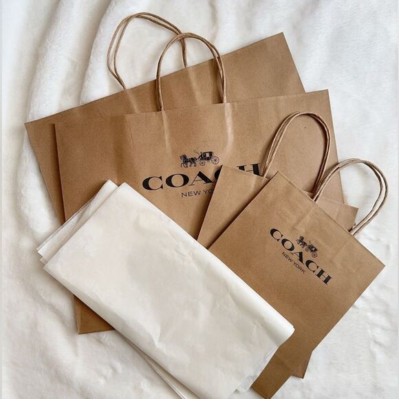 Coach Paper bags (2 Small and 2 Medium)‎ - Picture 1 of 3